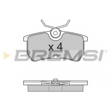 BP2844 BREMSI Комплект тормозных колодок, дисковый тормоз