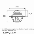 1.070.87 BEHR Термостат, охлаждающая жидкость