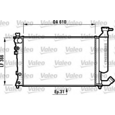 732520 VALEO Радиатор, охлаждение двигателя