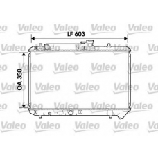 734168 VALEO Радиатор, охлаждение двигателя