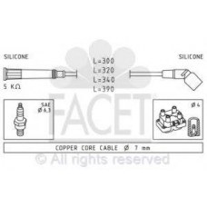 4.8900 FACET Комплект проводов зажигания
