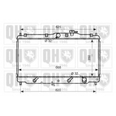 QER2564 QUINTON HAZELL Радиатор, охлаждение двигателя