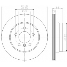 8DD 355 117-832 HELLA PAGID Тормозной диск