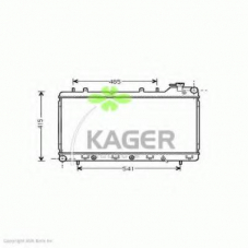 31-1023 KAGER Радиатор, охлаждение двигателя