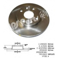 IBT-1K08 IPS Parts Тормозной диск