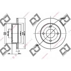 BD1553 DJ PARTS Тормозной диск