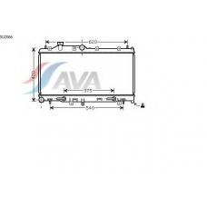 SU2066 AVA Радиатор, охлаждение двигателя