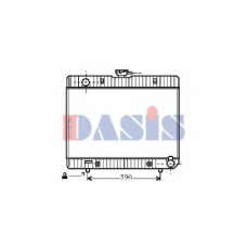 122640N AKS DASIS Радиатор, охлаждение двигателя