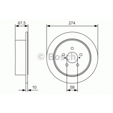 0 986 479 A82 BOSCH Тормозной диск