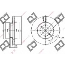 BD1108 DJ PARTS Тормозной диск