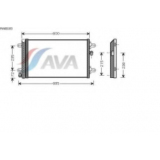 VWA5183 AVA Конденсатор, кондиционер