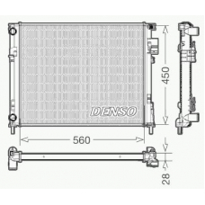 DRM23096 DENSO Радиатор, охлаждение двигателя