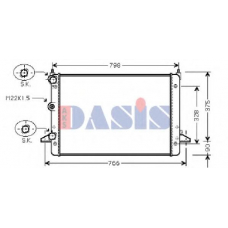 330013N AKS DASIS Радиатор, охлаждение двигателя