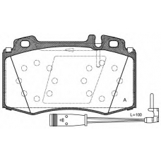 BPA0769.02 OPEN PARTS Комплект тормозных колодок, дисковый тормоз