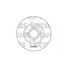 DF2600 TRW Тормозной диск