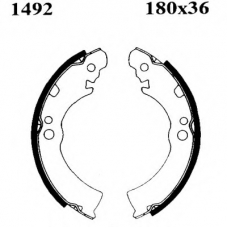 01492 BSF Комплект тормозных колодок