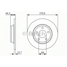 0 986 479 889 BOSCH Тормозной диск