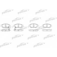 PBP1368 PATRON Комплект тормозных колодок, дисковый тормоз
