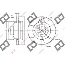 BD2015 DJ PARTS Тормозной диск