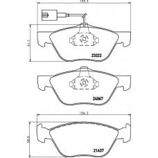 8DB 355 011-211 HELLA Комплект тормозных колодок, дисковый тормоз