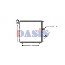 180120N AKS DASIS Радиатор, охлаждение двигателя
