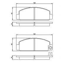 0 986 424 426 BOSCH Комплект тормозных колодок, дисковый тормоз