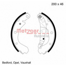 MG 419 METZGER Комплект тормозных колодок