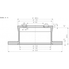 BSF4700 QUINTON HAZELL Тормозной диск