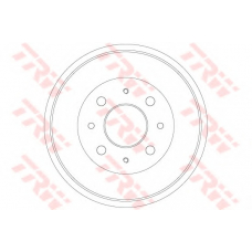 DB4396 TRW Тормозной барабан