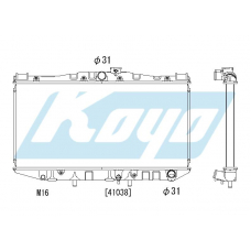 PA010110 KOYO P-tank corrugate-fin ass'y