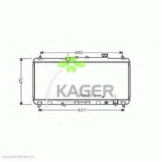 31-1878 KAGER Радиатор, охлаждение двигателя