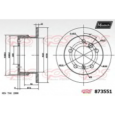 873551.6060 MAXTECH Тормозной диск