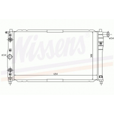 61659 NISSENS Радиатор, охлаждение двигателя