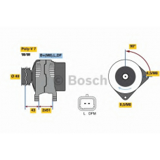 0 986 080 270 BOSCH Генератор