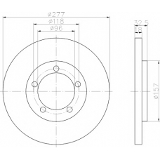 MDC781 MINTEX Тормозной диск