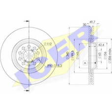 78BD6085-2 ICER Тормозной диск