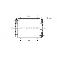AUA2084 AVA Радиатор, охлаждение двигателя