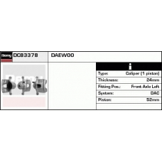 DC83378 DELCO REMY Тормозной суппорт