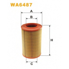 WA6487 WIX Воздушный фильтр