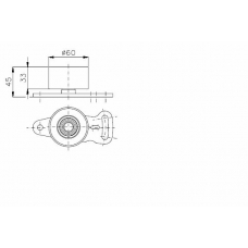 TKR 9913 TIMKEN Натяжной ролик, ремень грм