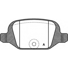 BPA0727.00 OPEN PARTS Комплект тормозных колодок, дисковый тормоз