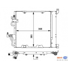 8FC 351 301-751 HELLA Конденсатор, кондиционер