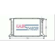 3603301 KUHLER SCHNEIDER Радиатор, охлаждение двигател