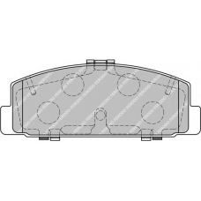FDB1721 FERODO Комплект тормозных колодок, дисковый тормоз