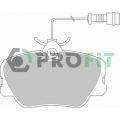 5000-0415 PROFIT Комплект тормозных колодок, дисковый тормоз