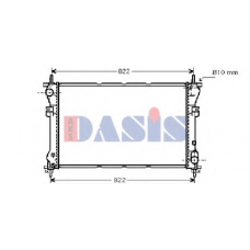 090000N AKS DASIS Радиатор, охлаждение двигателя