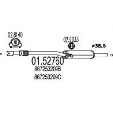 01.52760 MTS Средний глушитель выхлопных газов