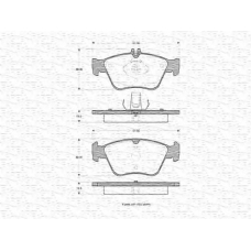 363702160398 MAGNETI MARELLI Комплект тормозных колодок, дисковый тормоз