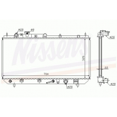 62404A NISSENS Радиатор, охлаждение двигателя