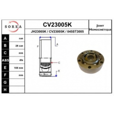 CV23005K EAI Шарнирный комплект, приводной вал